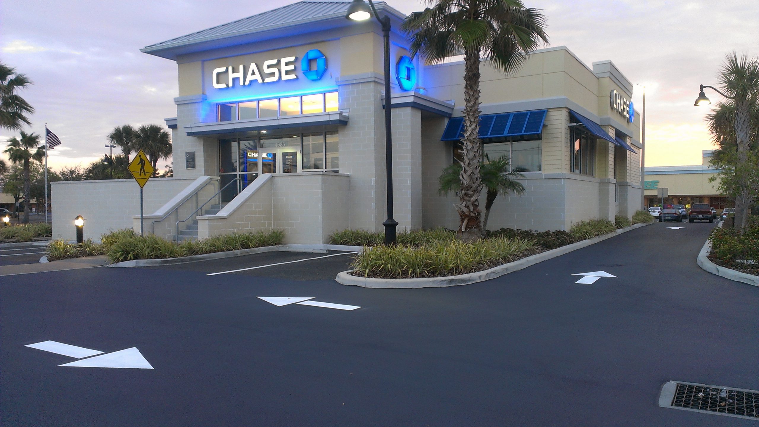 The Parking Lot of Chase After Marking