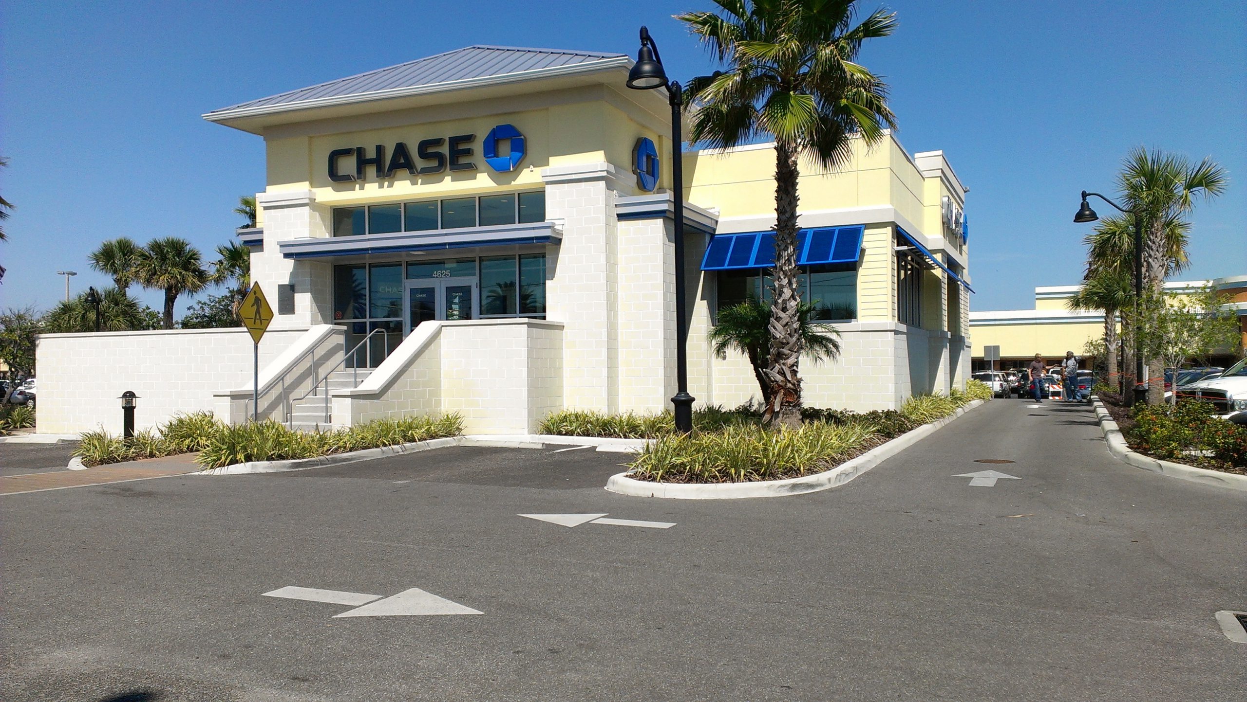 The Parking Lot of Chase Before Marking One